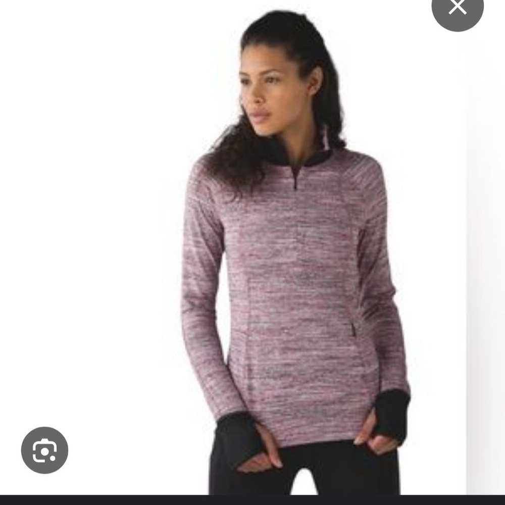 lululemon athletica Pink and Black Women's Top